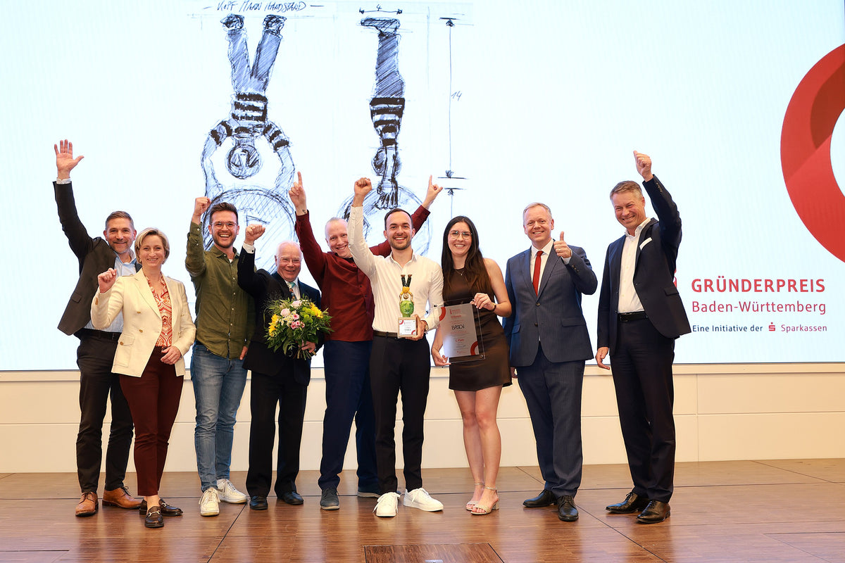 Das EVERSION-Team beim Gründerpreis Baden-Württemberg 2025 (Foto: Wolfgang List, perfectfotos)